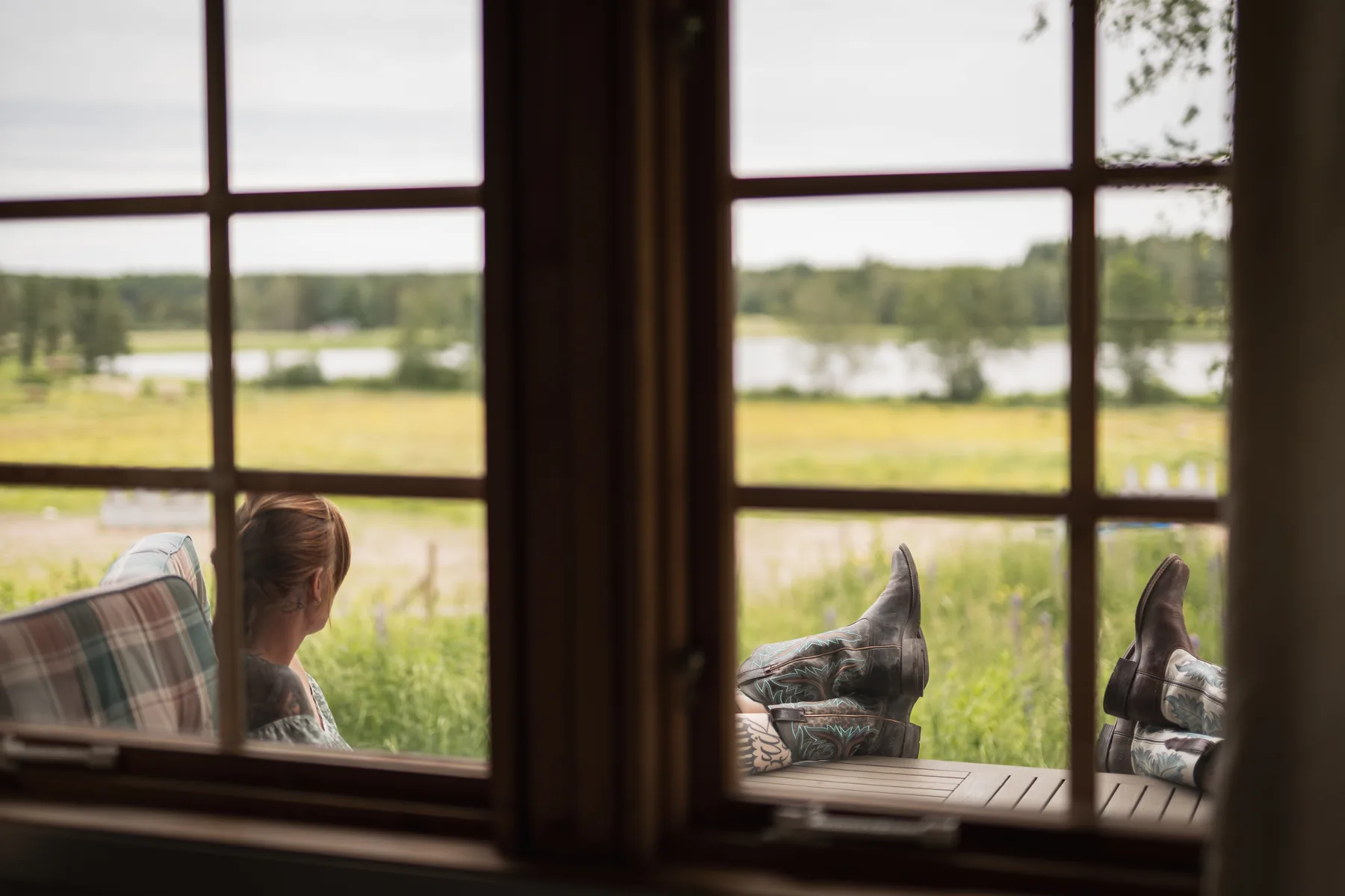 Bastu på Ulvsby Ranch